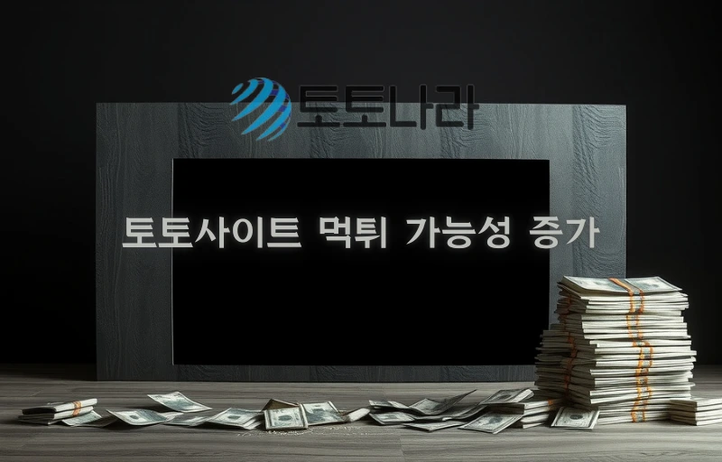 토토사이트 먹튀 가능성 증가